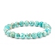 Natural Howlite Round Beaded Stretch Bracelet(BJEW-JB08290-03)-1