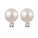 Natural Pearl Ear Studs(EJEW-P286-54P)-1