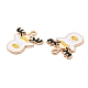 Christmas Light Gold Tone Alloy Enamel Pendants(ENAM-M059-03KCG-02)-2