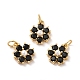 Rack Plating Brass Micro Pave Cubic Zirconia Charms(KK-A160-22D-G)-2
