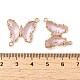 Brass Pave Faceted Glass Connector Charms(FIND-Z020-04I)-3