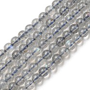 Natural Labradorite Beads Strands, Round, 3mm, Hole: 0.6mm, about 124pcs/strand, 15.35 inch(39cm)(G-G0005-B04)