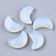 Moon Shape Opalite Healing Crystal Pocket Palm Stones, for Chakra Balancing, Jewelry Making, Home Decoration, 30x20.5x9.5mm(G-T132-001K)