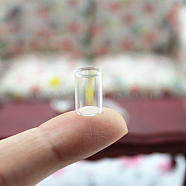 Mini Glass Blank Cup, for Dollhouse Accessories, Pretending Prop Decorations, Clear, 7x12mm(X-BOTT-PW0001-205)