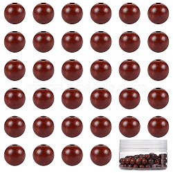 SUNNYCLUE Natural Wood Beads, Round, Coconut Brown, 7.5~8mm, Hole: 1mm, 200pcs/box(WOOD-SC0001-21)