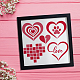 US 1 Set Valentine's Day PET Hollow Out Drawing Painting Stencils(DIY-MA0003-28)-5