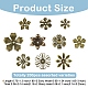 200Pcs 10 Styles Iron Bead Caps(IFIN-YW0004-04)-2