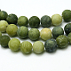 Round Frosted Natural TaiWan Jade Bead Strands(X-G-M248-4mm-02)-1
