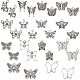 84piezas 14 estilos colgantes de mariposa de aleación de estilo tibetano(FIND-SC0007-11)-1