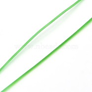 Korean Elastic Crystal Thread, Stretch Bracelet String, Round Beading Cord, Lime Green, 0.6mm, about 87.48 yards(80m)/roll(EW-L003-0.6mm-08)