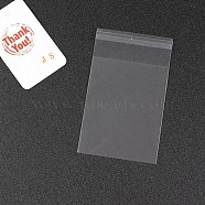 OPP Cellophane Packaging Bags, Frosted, for Bake Packaging, Rectangle, Clear, 13x8cm, Unilateral Thickness: 0.05mm, Inner Measure: 8x10cm, about 95~100pcs/bag(OPC-K001-03C)