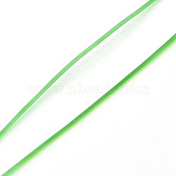 Korean Elastic Crystal Thread, Stretch Bracelet String, Round Beading Cord, Lime Green, 0.6mm, about 87.48 yards(80m)/roll(EW-L003-0.6mm-08)