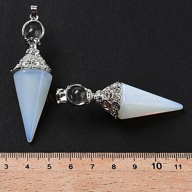 Opalite Faceted Cone Big Pendants(G-P552-04P-04)-3