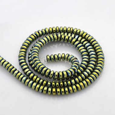 Electroplate Non-magnetic Synthetic Hematite Beads Strands(G-J216C-07)-2