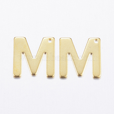 Golden Alphabet Stainless Steel Charms