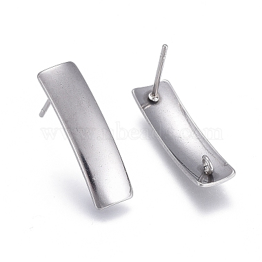 Non-Tarnish 304 Stainless Steel Stud Earring Findings(STAS-L238-079P)-2