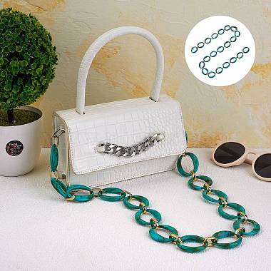 Handmade Imitation Gemstone Style Link Chains(AJEW-J034-01B)-6