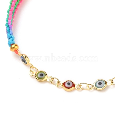 Bracelets de perles de nylon tressés réglables(BJEW-JB05594-02)-2