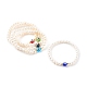 Natural Pearl Stretch Beaded Bracelets(BJEW-JB06163)-1