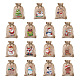 Kissitty 30Pcs 15 Styles Rectangle Jute Cloth Storage Pouches(ABAG-KS0001-03)-2