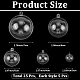 25個 5 スタイルの透明アクリル製クリスマスボールペンダント(DIY-CP0013-38)-2