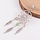 Antique Silver Alloy Mixed Stone European Dangle Charms(PALLOY-JF00154)-2