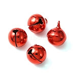 Brass Bell Charms, Jewelry Making Findings, Red, 15x12mm, Hole: 2.4mm(KK-WH0031-38C)