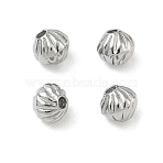 304 Stainless Steel Beads, Bicone, Stainless Steel Color, 6x5mm, Hole: 1.2mm(STAS-D204-21P)