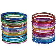 Round Aluminum Wire, Mixed Color, 0.8~1mm, about 16.4 Feet(5m)/roll, 30roll/set(AW-PH0002-04)