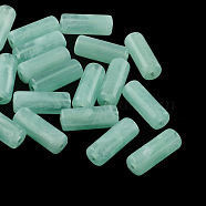 Column Imitation Gemstone Acrylic Beads, Medium Turquoise, 20x8mm, Hole: 2mm, about 480pcs/500g(OACR-R030-08)