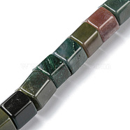 Natural Indian Agate Beads Strands, Hexagonal Prism, 9~11x12x13.5~14mm, Hole: 1.2mm, about 20pcs/strand, 7.64~8.70 inch(19.4~22.2cm)(G-F743-03B)