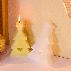 DIY Silicone Candle Molds, For Candle Making, Christmas Tree, 13.3x7.2x2.6cm(SIMO-H018-06G)