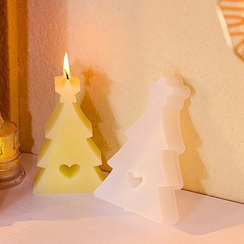 DIY Silicone Candle Molds, For Candle Making, Christmas Tree, 13.3x7.2x2.6cm