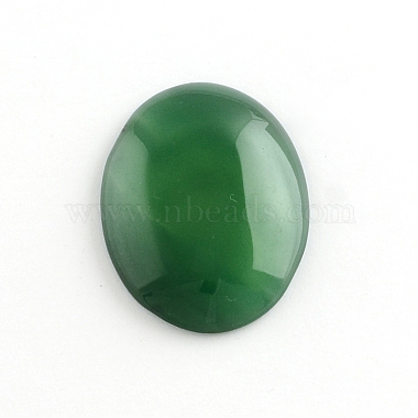 Natural Green Agate Gemstone Cabochons(G-R270-14)-2
