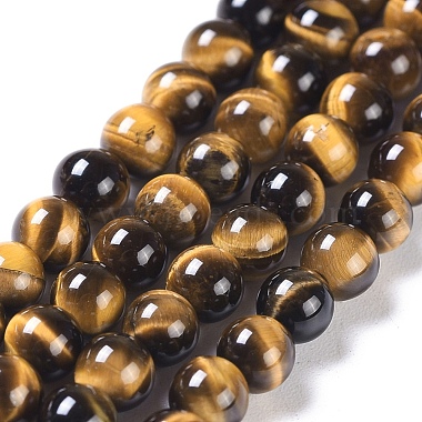 4mm Round Tiger Eye Beads