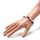 Bracelet extensible en perles d'howlite naturelle pour femme ou homme(BJEW-JB07732-03)-3