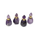 Faceted Natural Amethyst Pendants(G-H252-B05)-1