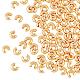 100Pcs Brass Crimp Beads Covers(KK-HY0002-71)-1