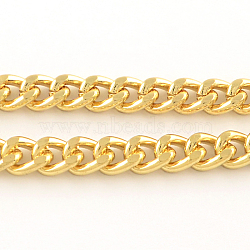 Unwelded Iron Twisted Chains, Oval, Nickel Free, Golden, 12x9x2.5mm(X-CH-ZX008-2.5-G-NF)