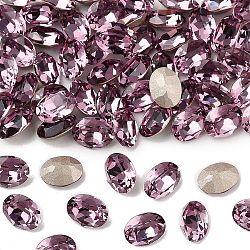 Preciosa&reg MAXIMA Crystal Fancy Stones, Czech Crystal, 435 12 601 Oval, Dura Foiling, 20020 Light Amethyst, 14x10mm(X-PRC-FF14-20020)