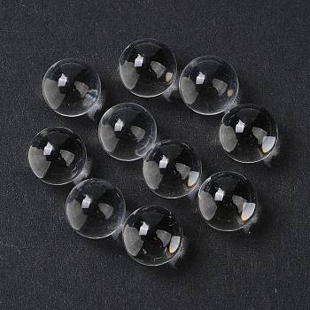 Transparent Glass Beads, Round, No Hole, Clear, 12mm