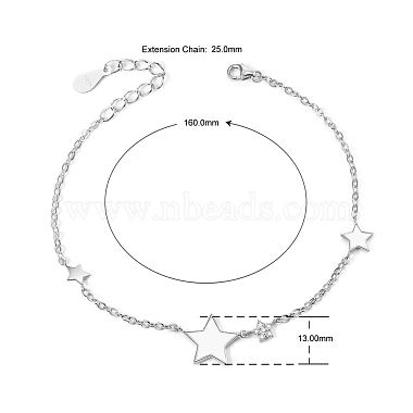 браслет Shegrace из стерлингового серебра с родиевым покрытием 925(JB339B)-2