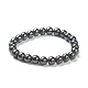 Synthetic Non-magnetic Hematite Beaded Stretch Bracelets(BJEW-A117-C-22)-2