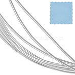 999 Fine Silver Sterling Silver Wire, Round, Silver, 20 Gauge, 0.8mm, about 1.64 Feet(0.5m)/Set(STER-BBC0006-66C)