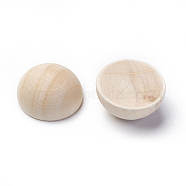 Wood Cabochons, Half Round/Dome, 19~19.5x10~10.5mm(WOOD-WH0021-07D)
