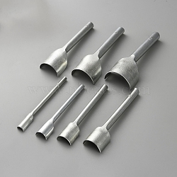 7Pcs 7 Styles High Carbon Steel Leather Craft Tools, Semicircle Punch For Strap, Belt, Wallet End, Stainless Steel Color, 99~105x10~40.5x6~20mm, 1pc/style(TOOL-WH0136-154)