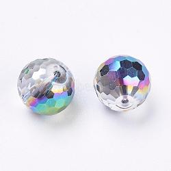 Imitation Austrian Crystal Beads, Grade AAA, Faceted(128 Facets), Round, Colorful, 10mm, Hole: 0.9~1mm(SWAR-F073-10mm-31)