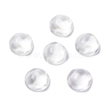 Clear Half Round Glass Cabochons