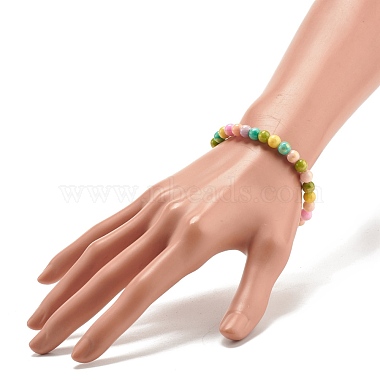 Natural Jade Beaded Stretch Bracelets(BJEW-JB07789-02)-3
