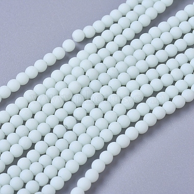 3mm LightCyan Round Glass Beads